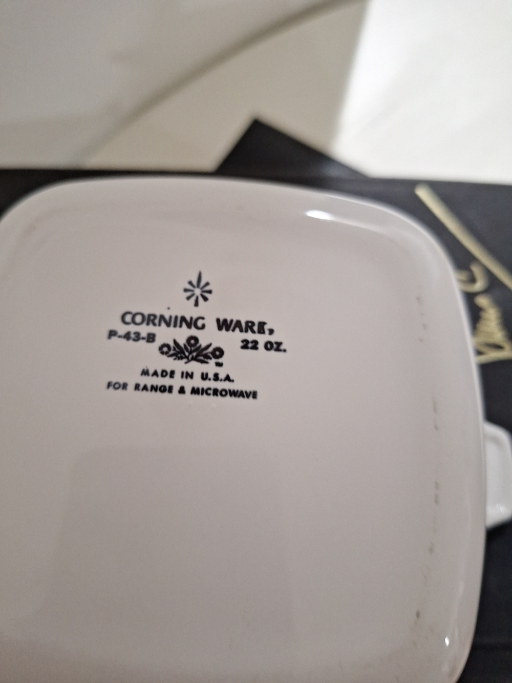 CorningWare White Covered Casserole Dish - 22 oz